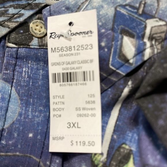 Guardians of the Galaxy Classic Fit Short Sleeve Button-Down Shirt - Picture 3 of 4